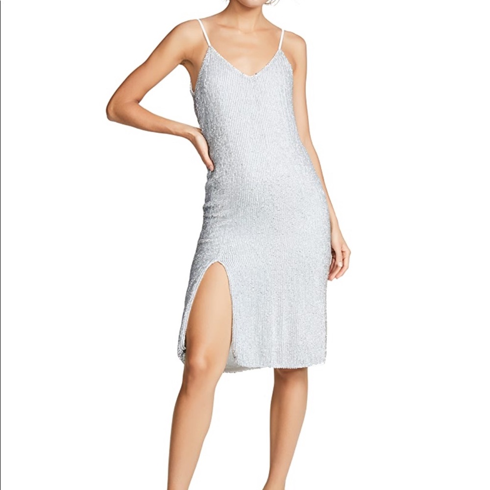 Retrofete Denisa Silver Dress Size S